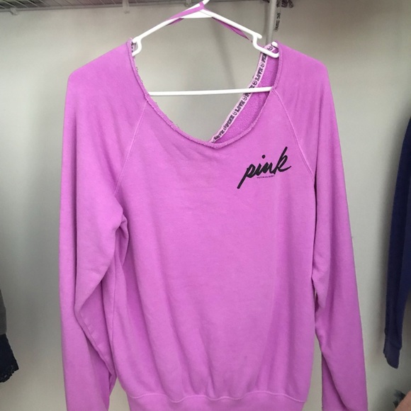 Purple sweatshirt from pink by Victoria secret - Picture 2 of 3